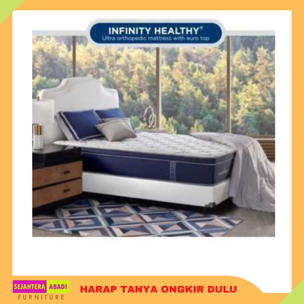 Elite springbed Infinity Healthy kasur elite latex orthopedic euro top matras & full set