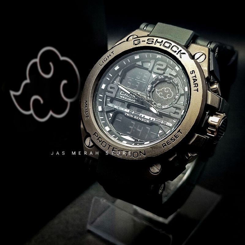 Jam Tangan Akatsuki X G Shock GST Black Digital Analog