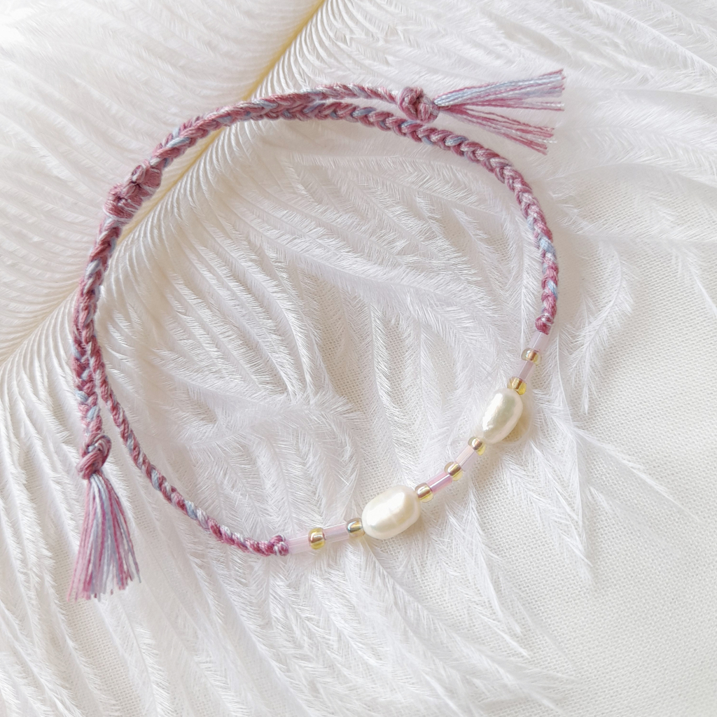 BRAELYN LULU BRACELETS•gelang tali mutiara asli•gelang tali korea•gelang tali aesthetic•gelang tali 