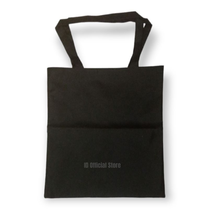 TOTEBAG CANVAS HITAM / TOTE BAG POLOS / GROSIR TOTEBAG KANVAS POLOS KPOP MURAH