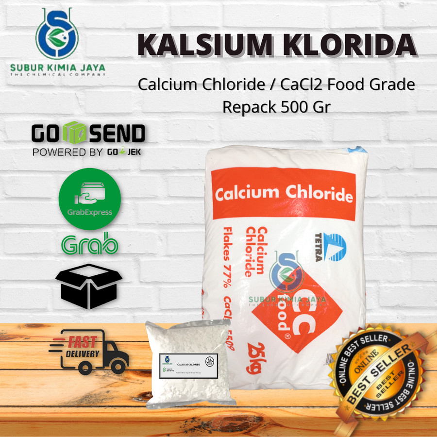 

Calcium Chloride FOOD GRADE / Kalsium Klorida / CaCl2 500 gr