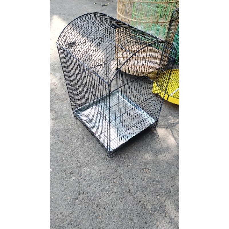 SANGKAR KOTAK BESI LIPAT GANTUNG IMPORT