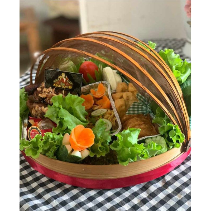 Wadah Tudung Saji wadah saji bambu kelambu