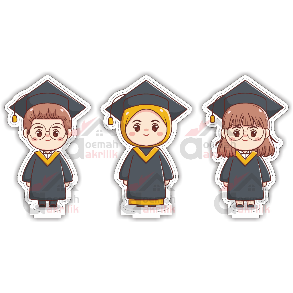 Figur Terbaru Piala Wisuda Akrilik