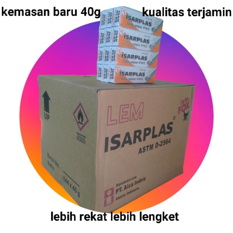 

lem isarplas - lem pipa pvc - lem pralon 12pcs grosir