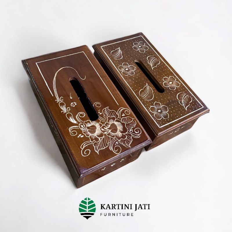 tempat tisu kotak tisu ukir kayu jati siap pakai promo grosir super murah desain minimalis souvenir 