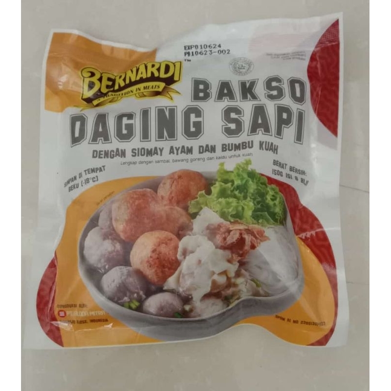 

Bakso Daging Sapi Bernardi (2pack X 150gr)