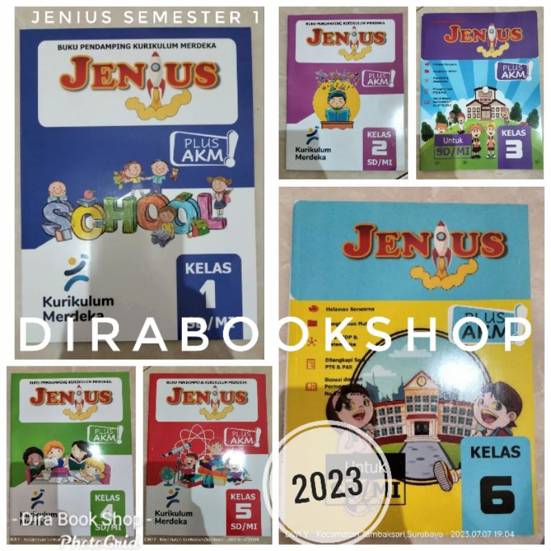 JENIUS KURIKULUM MERDEKA Plus AKM 2023 kelas 123456 SD semester 1
