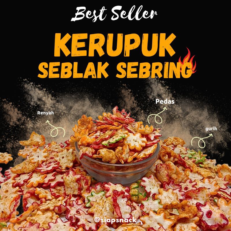 

Kerupuk Seblak Kering Daun Jeruk / Krupuk Sebring