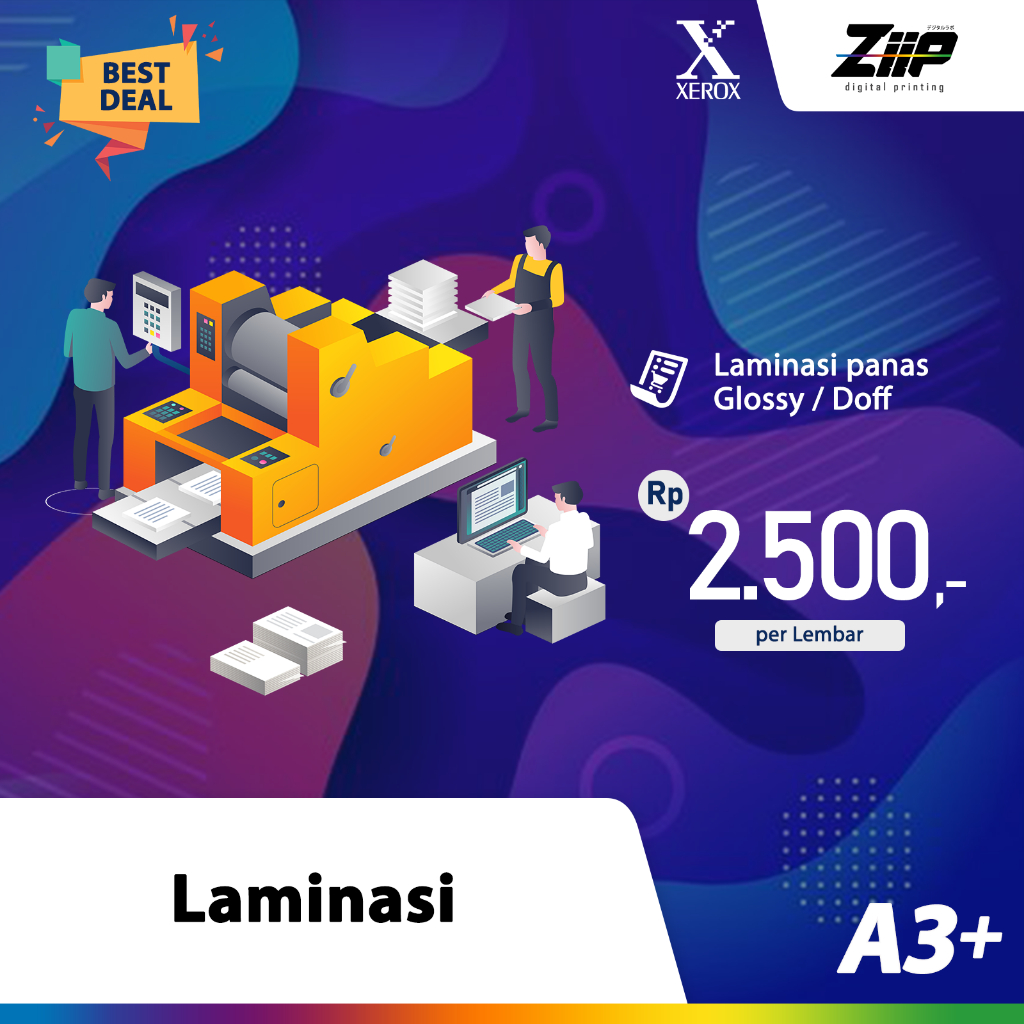 

Laminasi A3+ Glossy / Doff