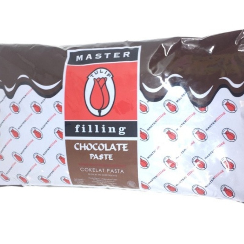 

TULIP COKLAT FILLING 5KG KEMASAN ASLI, ISIAN COKLAT U/ ROTI/CAKE DLL