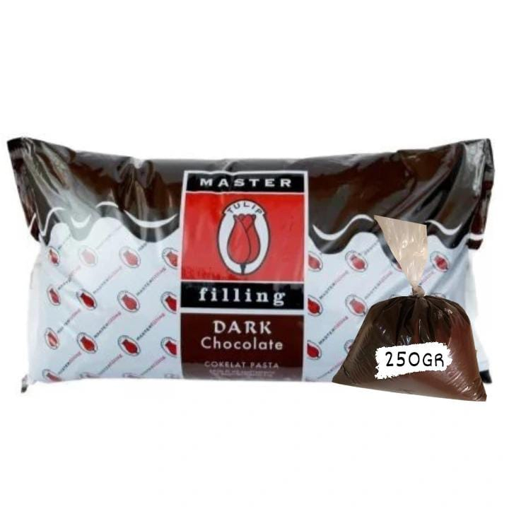 

TULIP COKLAT FILLING KEMASAN ECER 250GR ISIAN COKLAT U/ ROTI/CAKE DLL