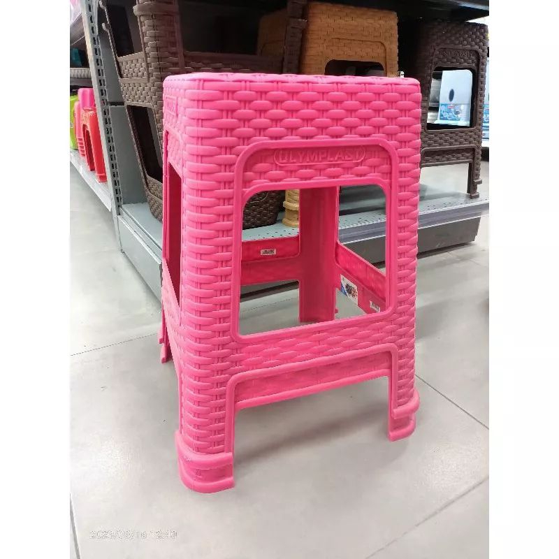 KURSI BAKSO PLASTIK PINK OLYMPLAST