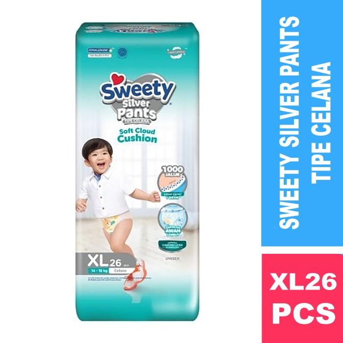 SWEETY Popok Silver Pants Diapers - Popok Bayi