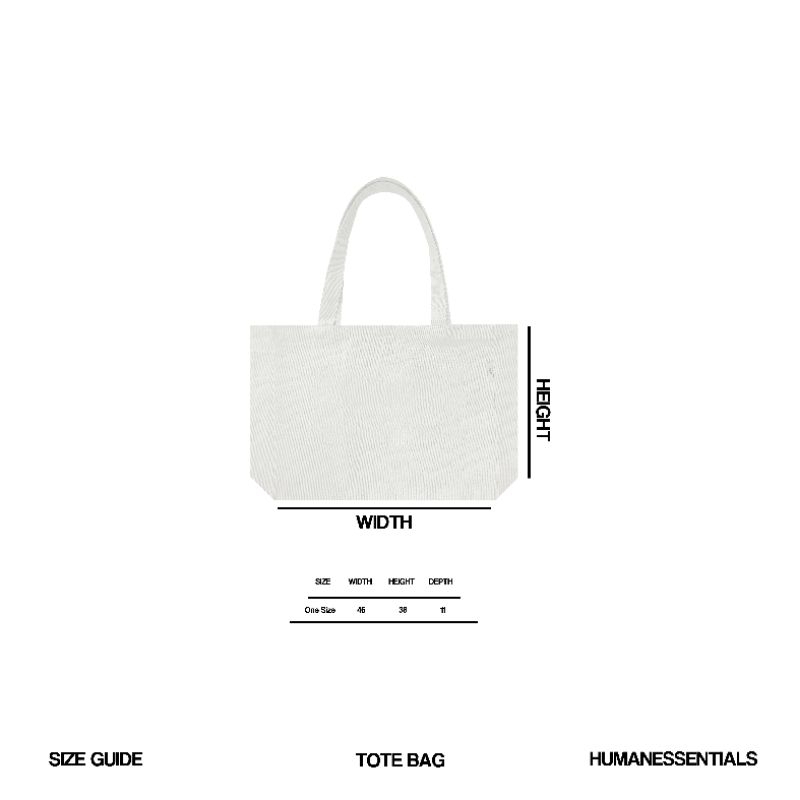 H&amp;E - Totebag Kanvas Denim Prosper Grey - Tote Bag Unisex