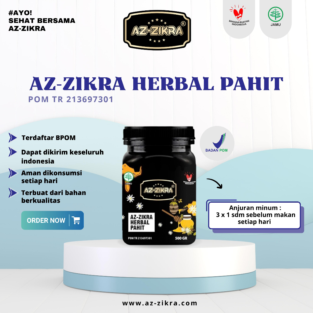 

NEW MADU HERBAL HITAM PAHIT AZZIKRA AZ zikra BPOM