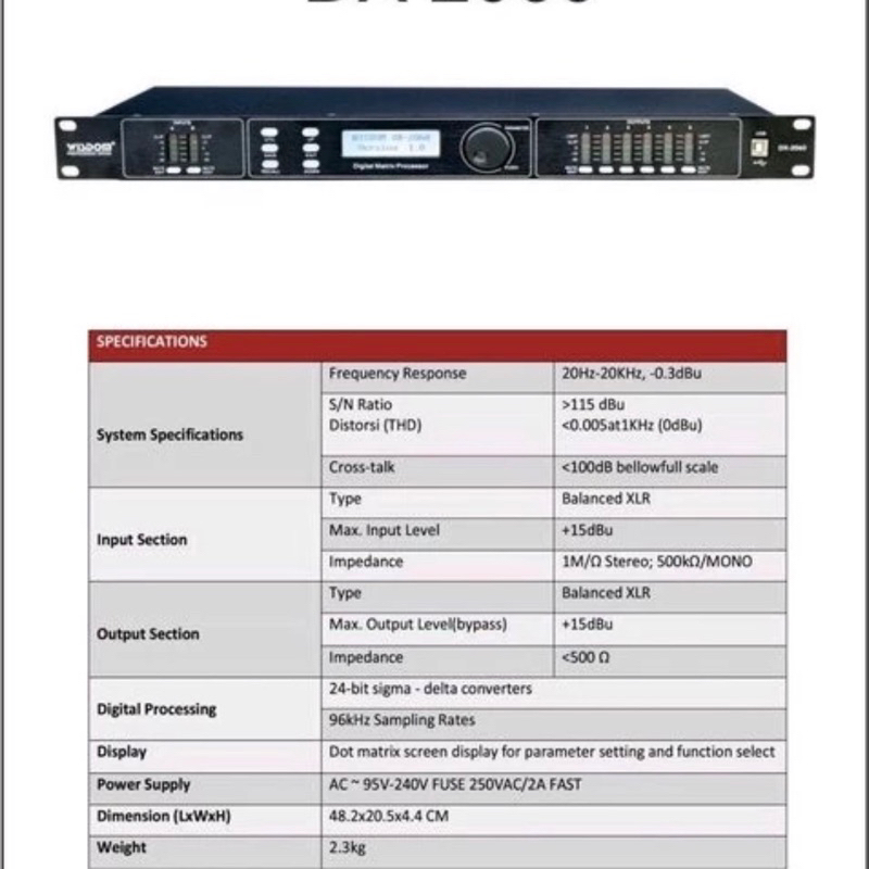 Speaker Management Wisdom DX2060 DLMS