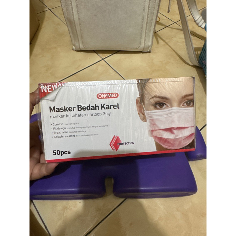 MASKER BEDAH KARET ONEMED ISI 50pcs