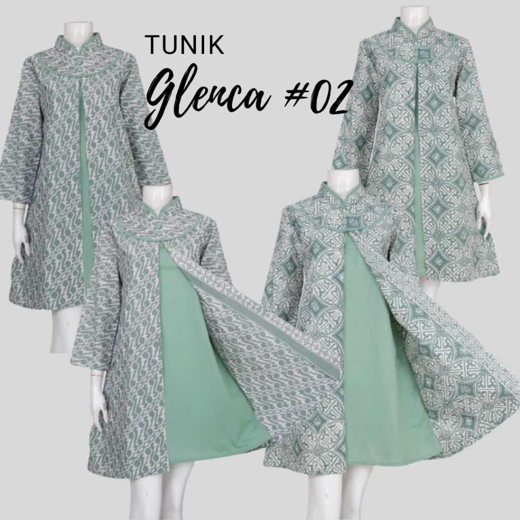 GLENCA GARUTAN 02 | TUNIK BATIK WANITA MODERN - LANGITJUA BATIK SOLO