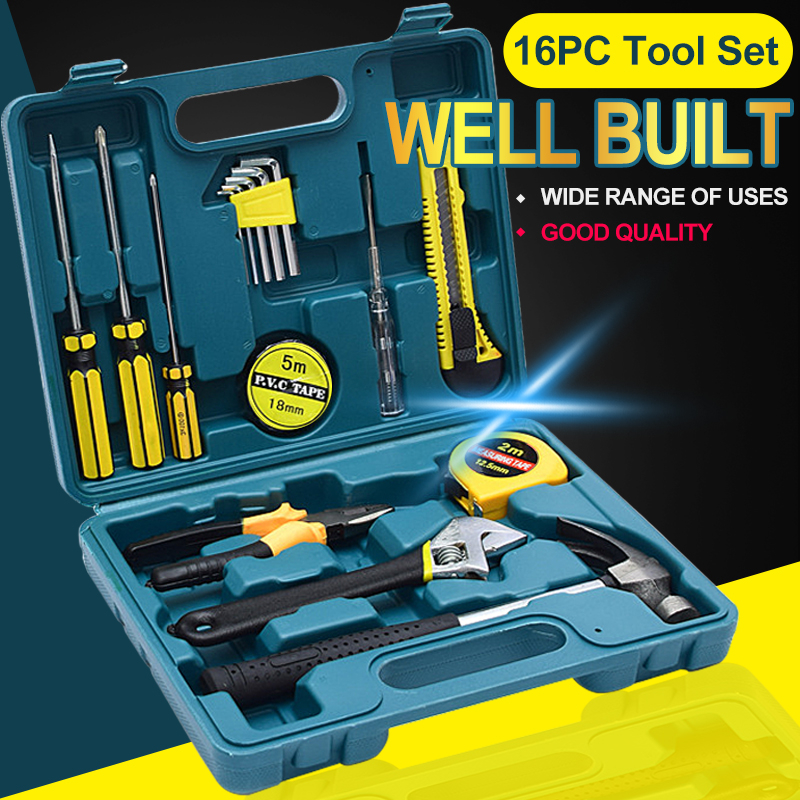 Tool Box Set Perkakas Palu Tang Obeng Kunci Pas Cutter