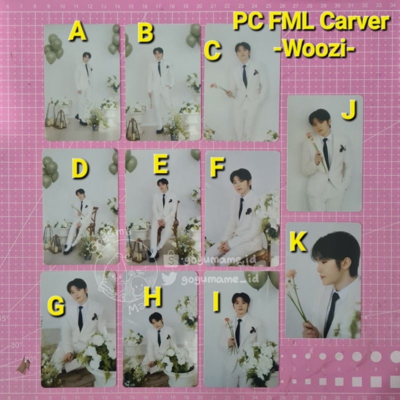 GOGUMAME ☆ FML Seventeen Carver Carat Version PC Photocard Official Woozi Scoups Jeonghan Joshua Jun