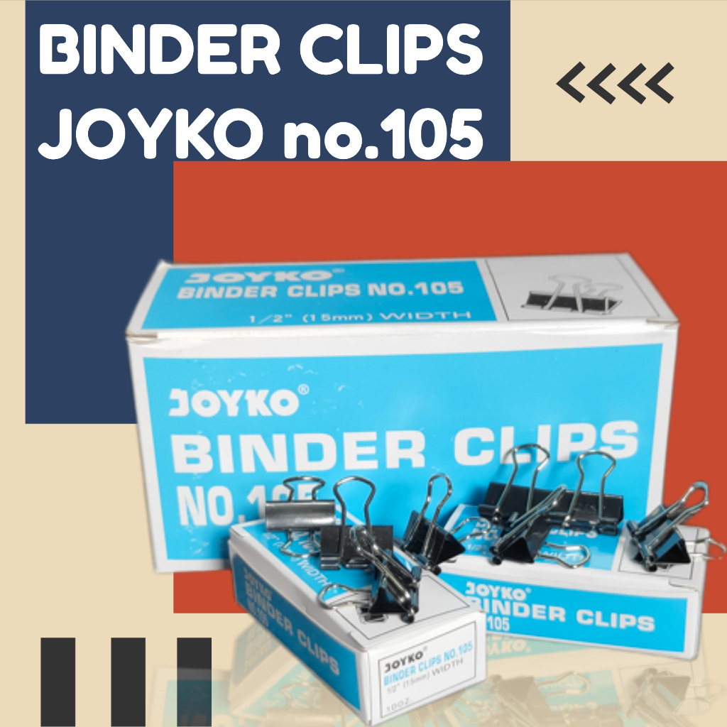 

Binder Clips JOYKO no.105/ Penjepit