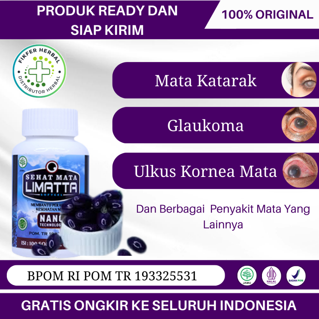 Obat Mata, Mata Buram, Mata Katarak, Mata Berkabut, Glaukoma, Ulkus Kornea Mata, Syaraf Mata - Sehat