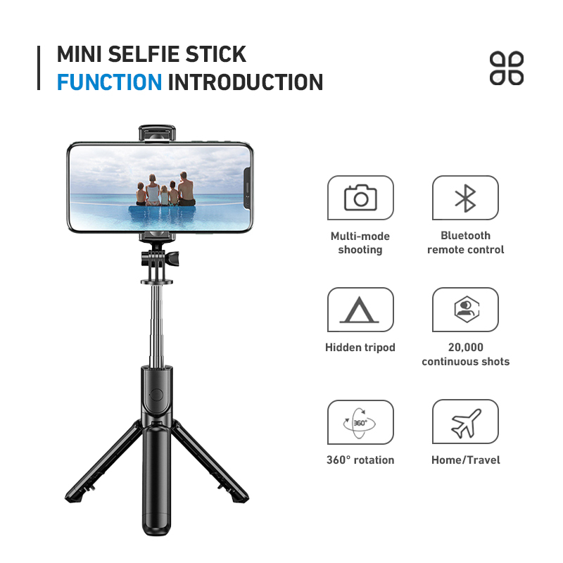 Mukava Tongsis Tripod 3in1 Remote Selfie Bluetooth R1 - Tongsis Bluetooth