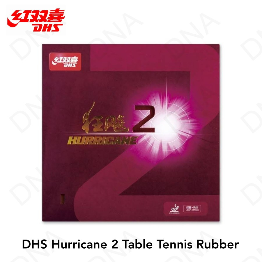 Karet Tenis Meja / Table Tennis Rubber DHS Hurricane 2 - ORIGINAL