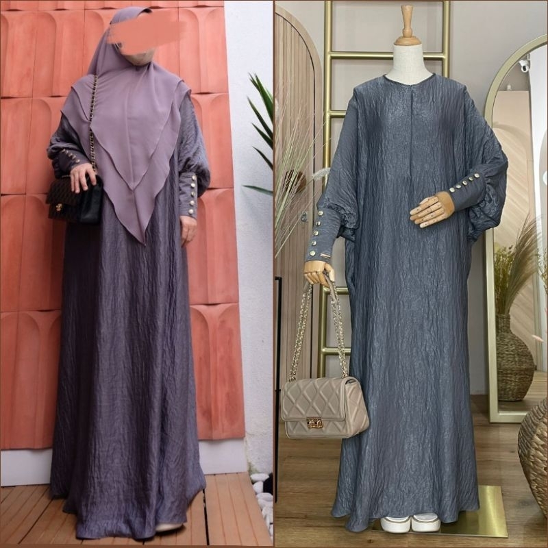 Abaya oversize L-XL Dark Grey Zeeaudrey PB 142