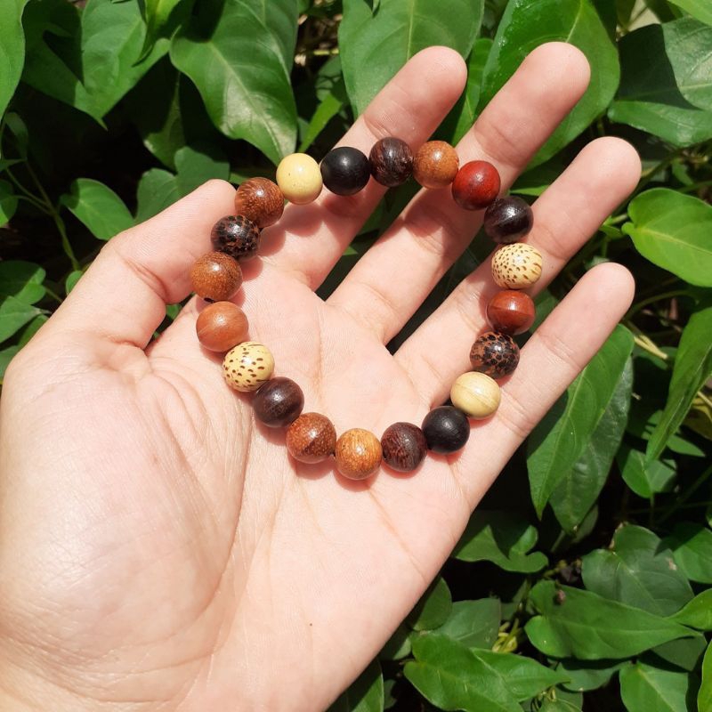 GELANG KAYU KOMBINASI UKURAN 12MM