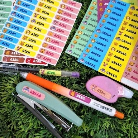 

STIKER LABEL NAMA MINI WATERPROOF