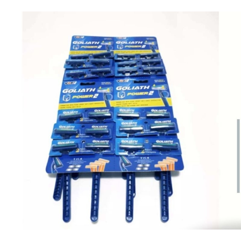 Cukur Kumis/Jenggot Goliath Biru Pisau 3 Ultimax