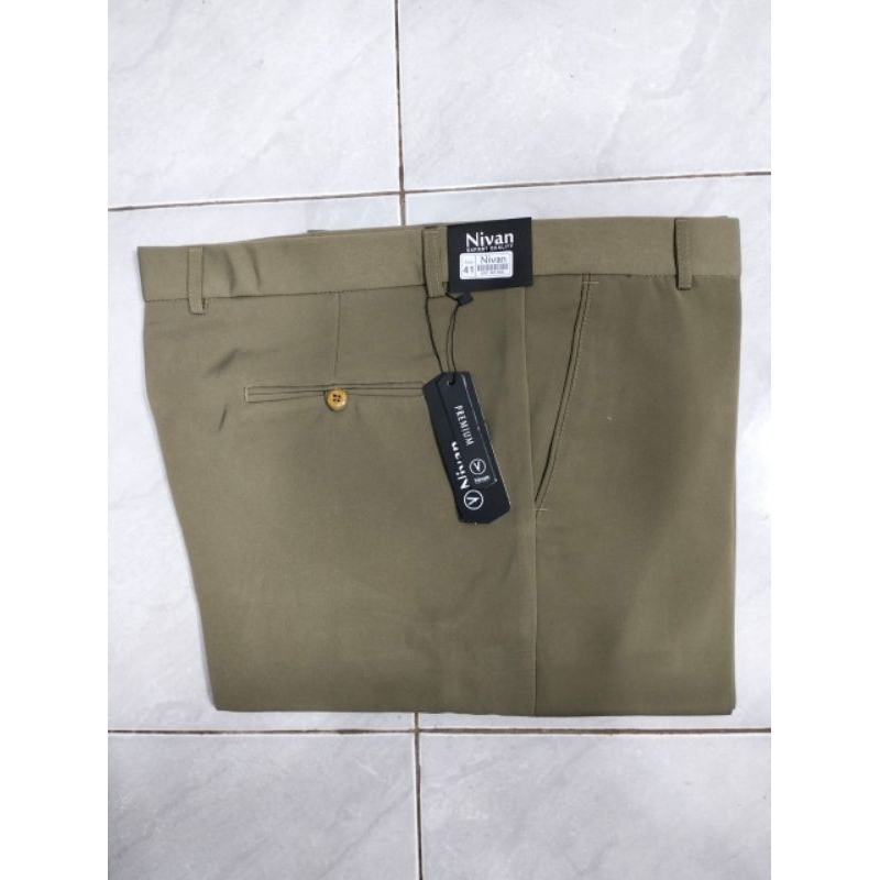 06 NIVAN JUMBO CELANA STANDAR/REGULER CELANA FORMAL PRIA bahan twist