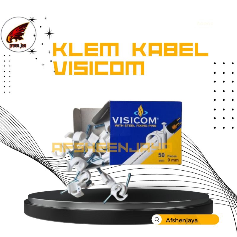 ⭐AJ⭐ Clem Kabel ORIGINAL Paku Beton Visicom / Clem Kabel Visicom 7 mm 8 mm 9 mm 10 mm / Clem Kabel k