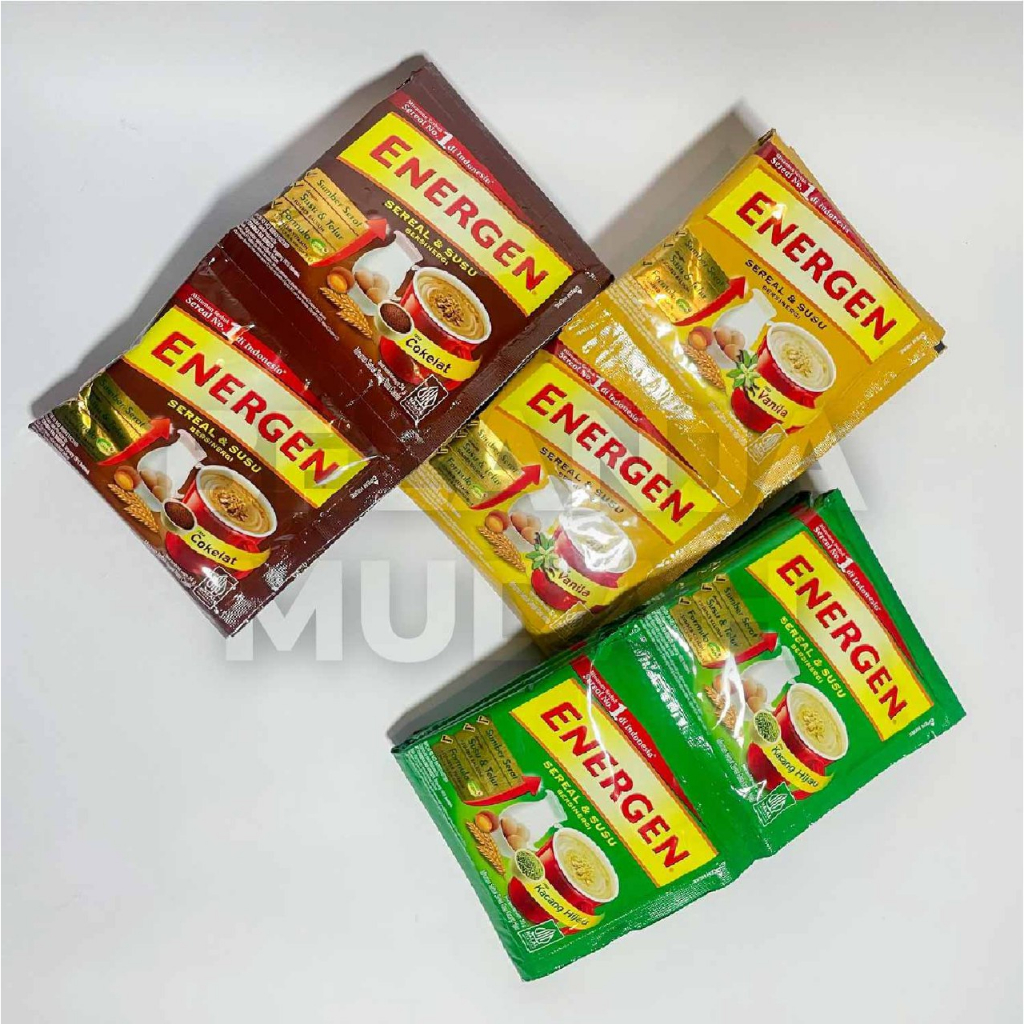 

ENERGEN SUSU DAN SEREAL PER RENCENG (ISI 10 PCS) - COKELAT / VANILA / KACANG HIJAU [32GR] MURAH