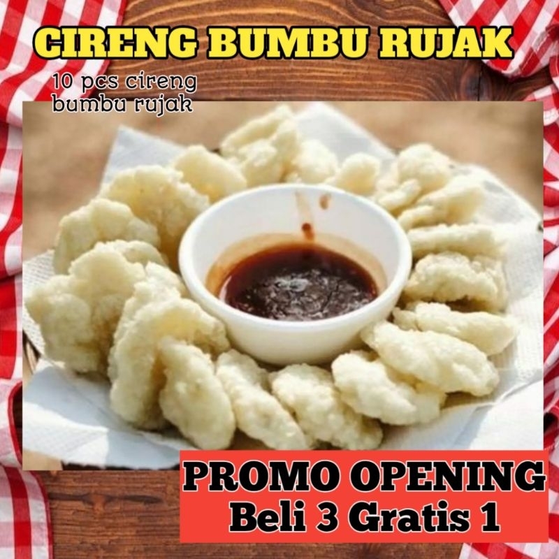 

PROMO BUY 3 GET 1 FREE | CIRENG KHAS BUMBU RUJAK KOPONG PEDAS MANTAP
