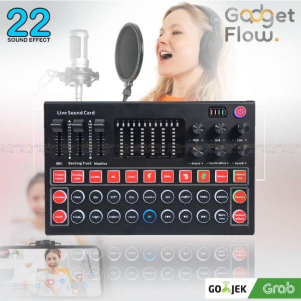 

Promo Mixer Sound 2 Recording Channel Murah Podcast Mic Card M9 Dual Soundcard