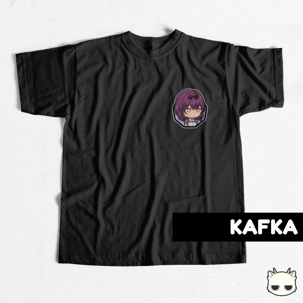 Kaos Chibi Honkai Star Rail T-Shirt Chibi HSR Kafka Natasha Himeko Herta Sampo Jingyuan