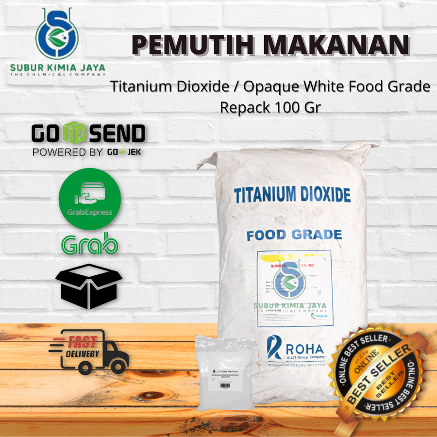 

Pewarna Makanan Bubuk Opaque White / Putih 100 gr