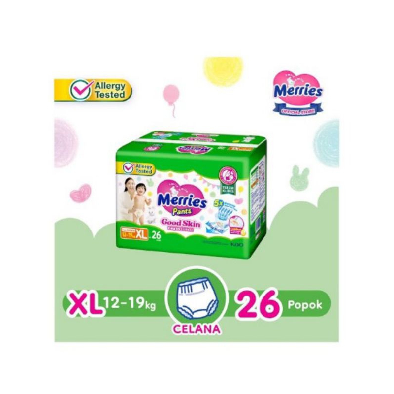MERRIES PAMPERS  S40/M34/L30/XL26