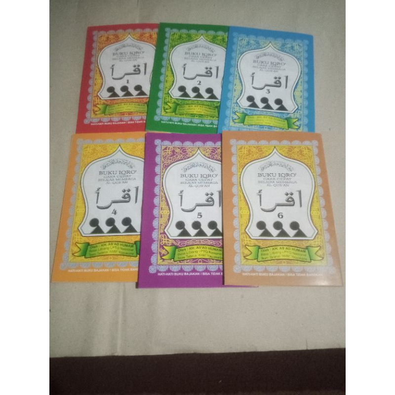 Buku iqro set kecil jilid 1 sampai 6
