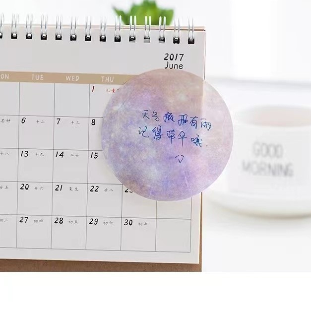 Sticky Note Motif Galaxy Planet Memo Catatan Lucu