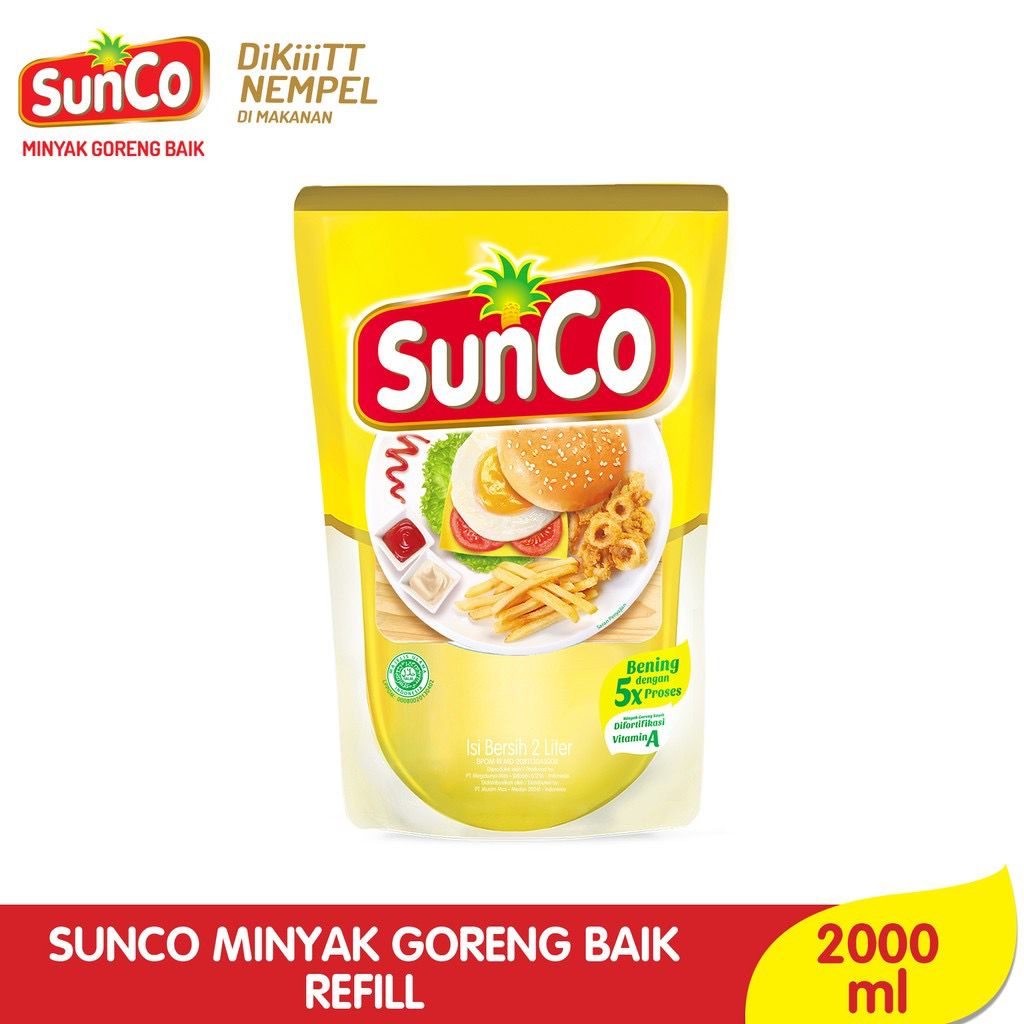 

Minyak Goreng kemasan Premium 2 Liter/ Minyak Goreng Kemasan 2 L (Sanco, Sania, Tropikal, Filma, Rosebrand, Sovia, dll)