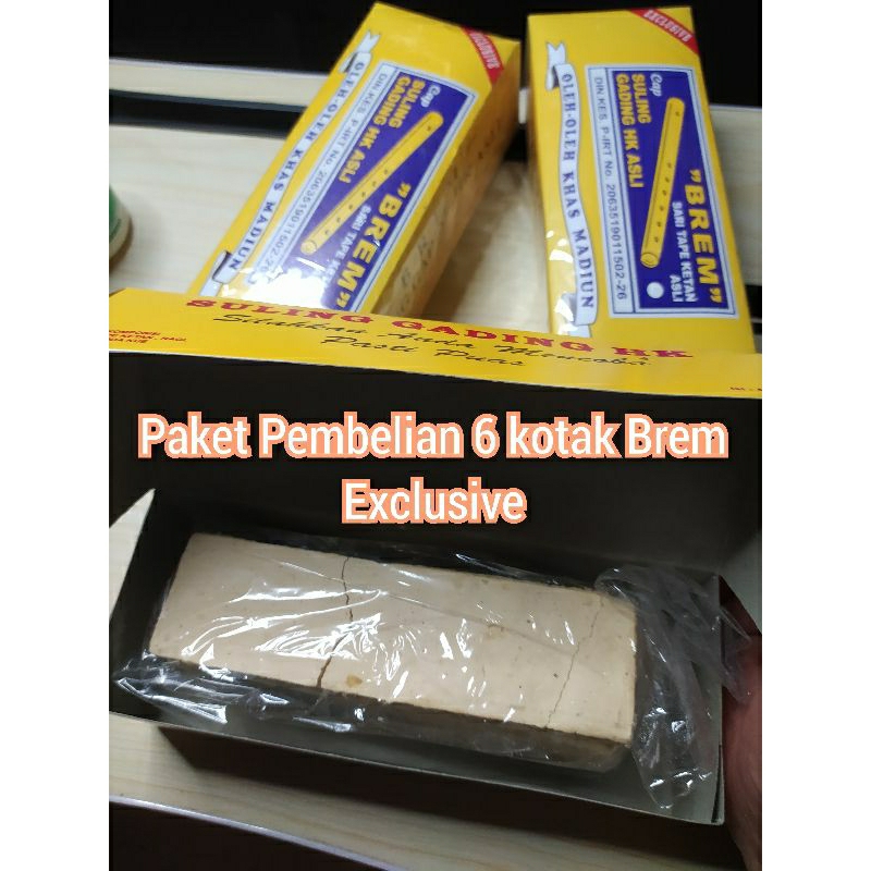 

PROMO !! Paket 6 box Brem Suling gading Asli Madiun EXCLUSIVE @150 g /5 Keping OLEH OLEH Tradisional khas