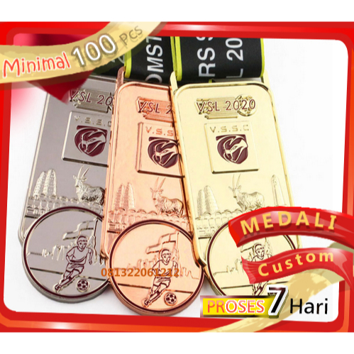 MEDALI CUSTOM MURAH/MEDALI COR LOGAM / MEDALI KUNINGAN / MEDALI 3D / MEDALI WISUDA / MEDALi 3D SEMAR