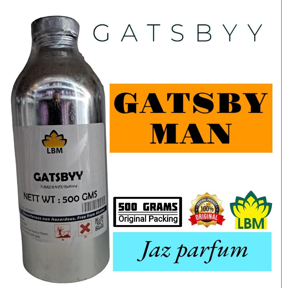 (500 GR) GATSBY BY LBM BIBIT PARFUM MURNI GASBYY MAN SEGEL KEMASAN BOTOL KALENG