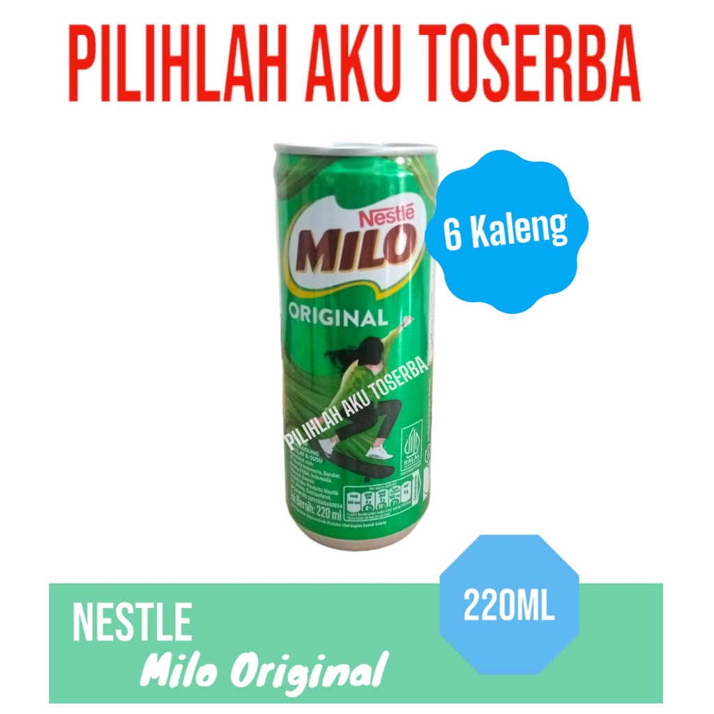 

Susu Milo Kaleng Coklat ACTIVE GO ORIGINAL - 220 ml (1 PAKET ISI 6 KALENG)