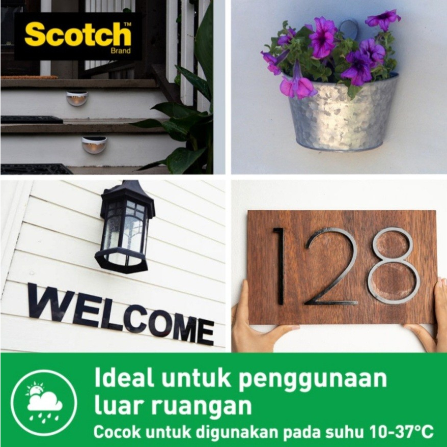 

RB 3M Scotch 411-S19 Scotch Strong Double Tape Outdoor