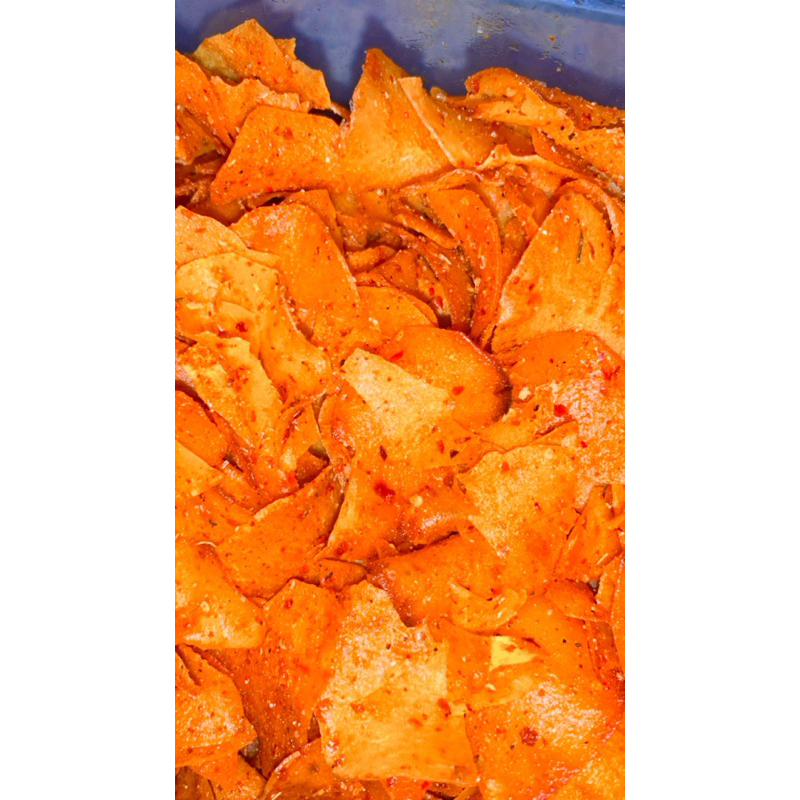 

Keripik singkong Anti keras Varian pedes bgt ( Ready ) !!